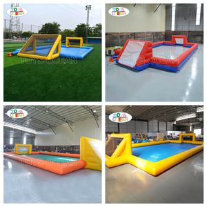 Campo <span class=keywords><strong>da</strong></span> Calcio Gonfiabile Commerciale in PVC Personalizzato <span class=keywords><strong>da</strong></span> Esterno con Area per Calcio Saponato per Giochi Sportivi - Product Image 2