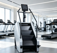 Máquina de Escaleras Eléctrica Comercial de Aleación de Aluminio para Gimnasio, Control Magnético, Equipo de Ejercicio Aeróbico Multifuncional para Interiores