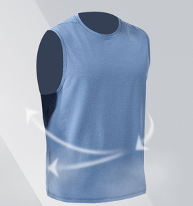 High Quality OME Breathable Eco-Friendly Quick Dry Anti-Pilling Polyester Sporty Gym Muscle Sleeveless Sportswear <b>Singlet</b> - Product Image 5