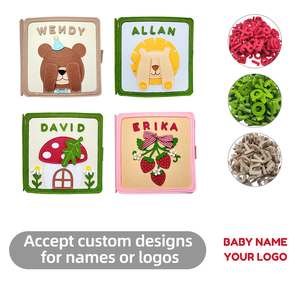 Libro Sensoriale Montessori in Feltro Morbido per Bambini e Neonati, Giocattolo Educativo Prescolare 20x20cm Unisex - Product Image 6