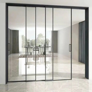 Portes et fenêtres coulissantes en alliage d'aluminium HONCHAM, modernes, pour <span class=keywords><strong>cuisine</strong></span>, appartement, cloison intérieure, double vitrage, insonorisées - Product Image 1