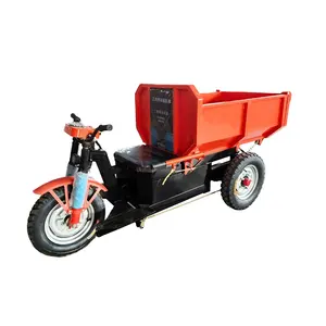 Shanqian peralatan konstruksi, alat konstruksi 3 roda kargo roda tiga muatan listrik mini dumper