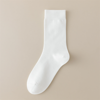 Chaussettes chaudes d'automne pour femmes, couleur unie, sans couture, polyvalentes, anti-boulochage, chaussettes longues pour femmes, chaussettes longues de lune