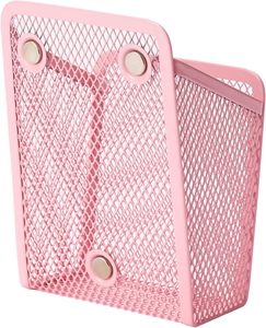 Portapenne Magnetico in Rete Metallica <span class=keywords><strong>Rosa</strong></span>, Porta Penne in Acciaio Inossidabile con Magneti, Organizzatore per Lavagna - Product Image 4