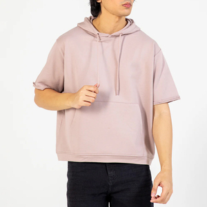 Sudadera con Capucha Personalizada de Estilo Urbano para Hombre, Diseño Bordado, Corte Cuadrado, Mezcla de Algodón, Talla y Color Personalizados - Product Image 1