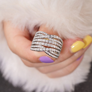 Anello con design a croce per donna, stile geometrico semplice, anello da indossare tutti i giorni - Product Image 4