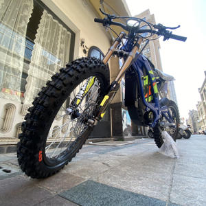Low-Noise <strong>Blue</strong> Electric Dirt <strong>Bike</strong>, Robust 8kW <strong>Motor</strong>, Quiet Operation Lightbeex Electric Motorcycle - Product Image 3