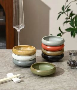 Japanese <b>Ceramic</b> 3.5 Inch Sauce <b>Plate</b> High-value Dipping Sauce Bowls Pinch Bowl Stoneware Small Vinegar Dipping Dish - Product Image 1