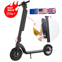Patinete Eléctrico Super Sport de 36 V para Adultos, Resistente al Agua, Motor de 350 W, Batería de 10 Ah, Pantalla LCD, Diseño Plegable, Máximo 100 kg