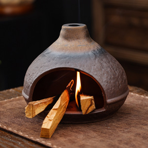 Encensoir en céramique transfrontalier pour brûler l'<span class=keywords><strong>encens</strong></span>, avec plateau pour bois sacré du Pérou, <span class=keywords><strong>sauge</strong></span> et cèdre, pour cheminée d'<span class=keywords><strong>encens</strong></span>, décorations d'intérieur - Product Image 2