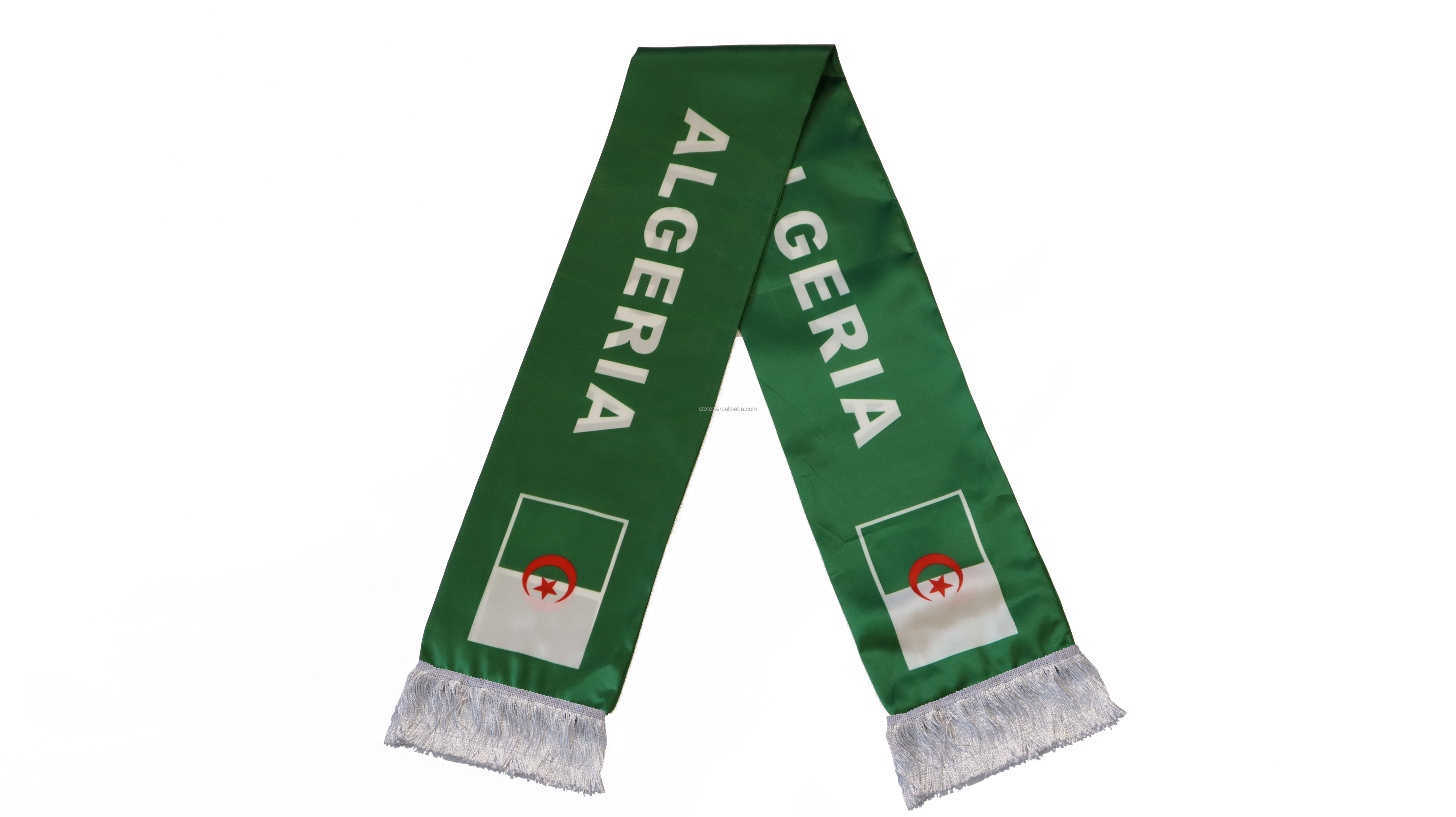 ECHARPE + DRAPEAU ALGERIE drapeau maillot scarf schal sjaal sciarpa ECHARPE + DRAPEAU ALGERIE drapeau maillot scarf schal sjaal sciarpa