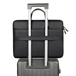 Sacoche pour ordinateur portable en tissu Oxford haute densité, légère, avec bandoulière, grande capacité, unisexe, avec serrure à empreinte digitale - Product Image 6