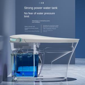 Toilettes intelligentes modernes allongées en céramique, multifonction, sanitaire, UV, avec réservoir d'<span class=keywords><strong>eau</strong></span> intégré - Product Image 4