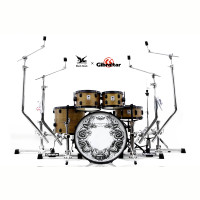 BEATELLO BLACK HAWK, matériel de batterie professionnel multi-angles en bois de bouleau écologique de type araignée, pour cymbales et percussions