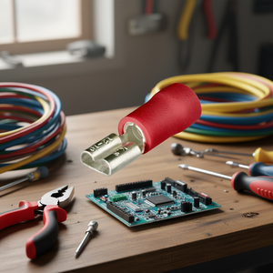 Terminales Planos Aislados Hembra, 100 Unidades Cada Uno, Rojos, 6.3x0.8mm, Para Conexión de Cables - Product Image 3