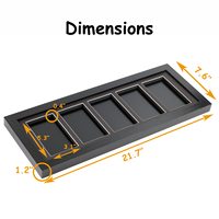 Cadre de présentation pour 5 cartes gradées, vitrine de collection de cartes à collectionner, support de vente en gros, taille standard, protection