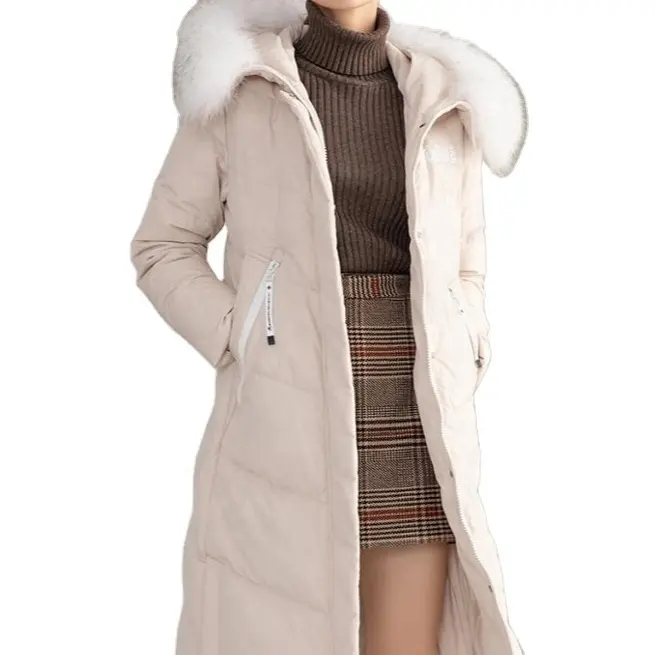 2019 Luxury Long Coats Windproof Insulated Winter Coat Down Coat Female Fur Collar for Women