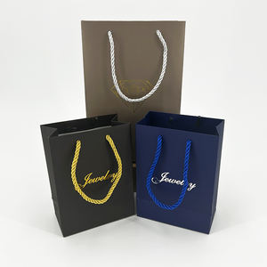 带有您自己徽标的金色/黑色礼品袋小型企业设计袋 - Product Image 6