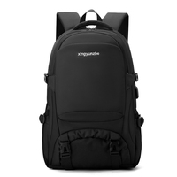 Ransel Laptop Unisex Berkualitas Tinggi Bahan Nylon Anti Air Lapisan Kanvas Resleting Modis untuk Pelajar Perjalanan Sehari-hari Ramah Lingkungan Port USB