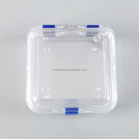 Fournitures de laboratoire dentaire Boîte à couronne à membrane en plastique transparent 1 pouce 2 pouces 3 pouces 4 pouces
