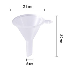 Wholesale Supply Wide Mouth Clear Plastic Perfume Powder <b>Funnels</b> Mini <b>Funnels</b> Filling Tools - Product Image 2