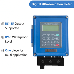 4-20mA RS485 Portable Variable Area Water Flow Meter OEM <b>Clamp</b>-On DN32mm-6000mm - Product Image 4