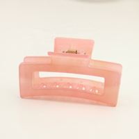 Nouvelles pinces à cheveux en plastique géométriques creuses élégantes pour femmes, pince à cheveux douce, bandeau, épingle à cheveux, accessoires de mode