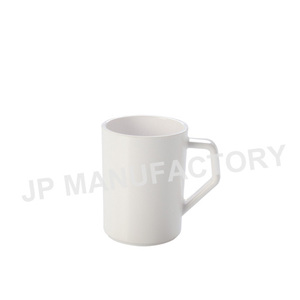 Tazza in <span class=keywords><strong>Plastica</strong></span> Bianca, Tazza da Caffè in Melamina con Piattino - Product Image 4