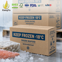 Boîte d'emballage personnalisée Xiangyu pour fruits de mer surgelés, carton ondulé résistant à l'eau, 10 kg pour -18°C ° Transport frigorifique des aliments