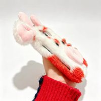 Nouvel Arrivage 2026 – Coque de Téléphone Pliable de Luxe Hiver Chaud avec Housse Douce et Mignonne en Fourrure 3D pour iPhone 18 Duo