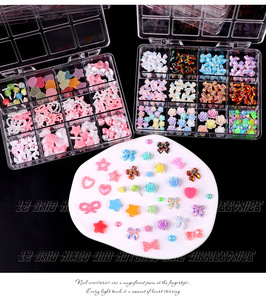 Bán Buôn 3D Móng Tay Nghệ Thuật Accession Hot-Bán Nhựa Không Thường Xuyên Ngọc Trai Trái Tim Năm Sao Bowknot Ribbon Móng Tay Quyến Rũ - Product Image 5