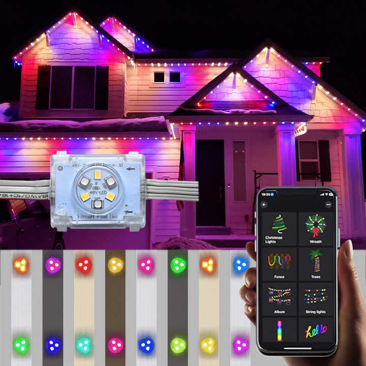 RGBW 48V Jellyfish Pixel Point Light - Durable Outdoor Lighting