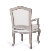 Fauteuil vintage en bois massif 5KS29664 Chaise de loisirs d'appoint du milieu du siècle pour salon chambre appartement salle à manger utilisation dans le parc de l'hôtel