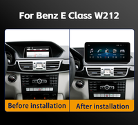 Lecteur multimédia automobile pour Mercedes-Benz Classe E W212 NTG4.0/4.5/5.0 10.25"/12.3" avec système Linux, CarPlay sans fil et autoradio.