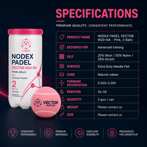 ลูกแพเดิล NODEX <span class=keywords><strong>Head</strong></span> FIP Standard Professional สีชมพู วัสดุยางคุณภาพสูง เด้งดี ขายส่ง คุณภาพเยี่ยม - Product Image 2