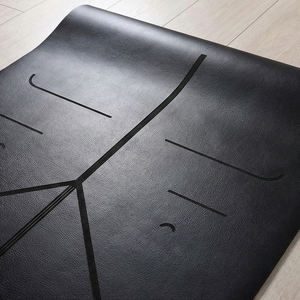 Tapete de <span class=keywords><strong>Yoga</strong></span> de PU con Líneas de Alineación <span class=keywords><strong>para</strong></span> Principiantes, Antideslizante, Ecológico, Portátil, Resistente al Estiramiento, Longitud Personalizada - Product Image 2