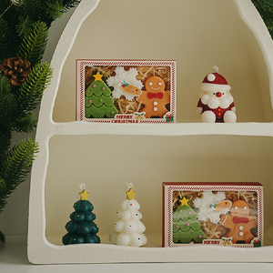 Set de Regalo Navideño Novedoso, Decoración para el Hogar, Copo de Nieve, Árbol de Navidad, Decoración de Aromaterapia, Cera de Soja Hecha a Mano - Product Image 4