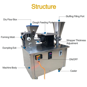 เครื่องทำผลิตภัณฑ์จากเมล็ดพืชอัตโนมัติขนาดเล็กโมโมโมโมโซมาซาเรนิโอลี่เครื่องทำปอเปี๊ยะเกี๊ยวพร้อมส่วนประกอบหลักของมอเตอร์ - Product Image 5
