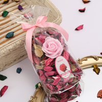 Pot-pourri Parfumé Fleurs Séchées Arôme pour Salle de Bain Chambre Décorative Sachet Désodorisant Fleur Séchée