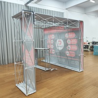 Support d'arche en aluminium robuste et résistant aux intempéries pour toile de fond, système d'exposition modulaire standard par sublimation thermique, montage facile pour