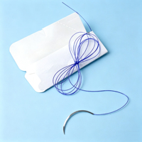 Sutures chirurgicales résorbables en acide polyglycolique (PGA) de qualité médicale certifiées CE
