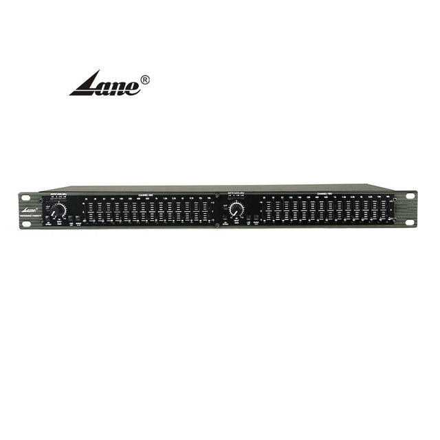 Lane LE-215 Professional 48v Battery Auto Audio 15 Band Graphic Stereo Mixer Amplifier Equalizer Home Receiver for Better Bass