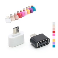 Adaptor OTG tipe-c, konverter adaptor USB FlashDisk untuk Transfer ponsel pintar mikro pria ke wanita untuk Printer dan komputer