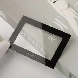 Tempered glass with black silk screen printing for electric appliance digital showing