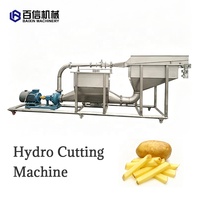Fabrieksleverancier van hydraulische water snijmachines voor het snijden van aardappel frieten, elektrische friet snijmachine