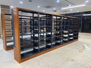 Meuble <span class=keywords><strong>de</strong></span> bibliothèque en acier durable au design moderne, présentoir métallique pour magazines et <span class=keywords><strong>livres</strong></span> - Product Image 5