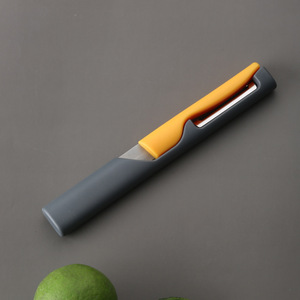 Juego multifuncional de dos piezas de acero inoxidable, pelador de frutas, rebanador de patatas, cuchillo para frutas. - Product Image 3