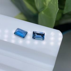 पुखराज Baguette आकार 5x3mm ~ 8x10mm अच्छी गुणवत्ता रत्न नीले पुखराज कीमत प्रति टुकड़ा बनाने के आभूषण प्राकृतिक लंदन ब्लू पुखराज - Product Image 1