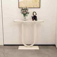 Table console de luxe nordique en bambou, style moderne et simple, très étroite, avec un nouveau style chinois