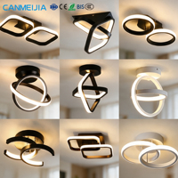 Lustre suspendu LED géométrique nordique moderne, lampe de décoration intérieure pour salon, cuisine, éclairage de la pièce